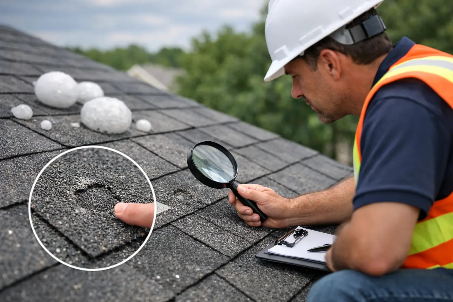 How to Spot Roof Hail Damage Fast
