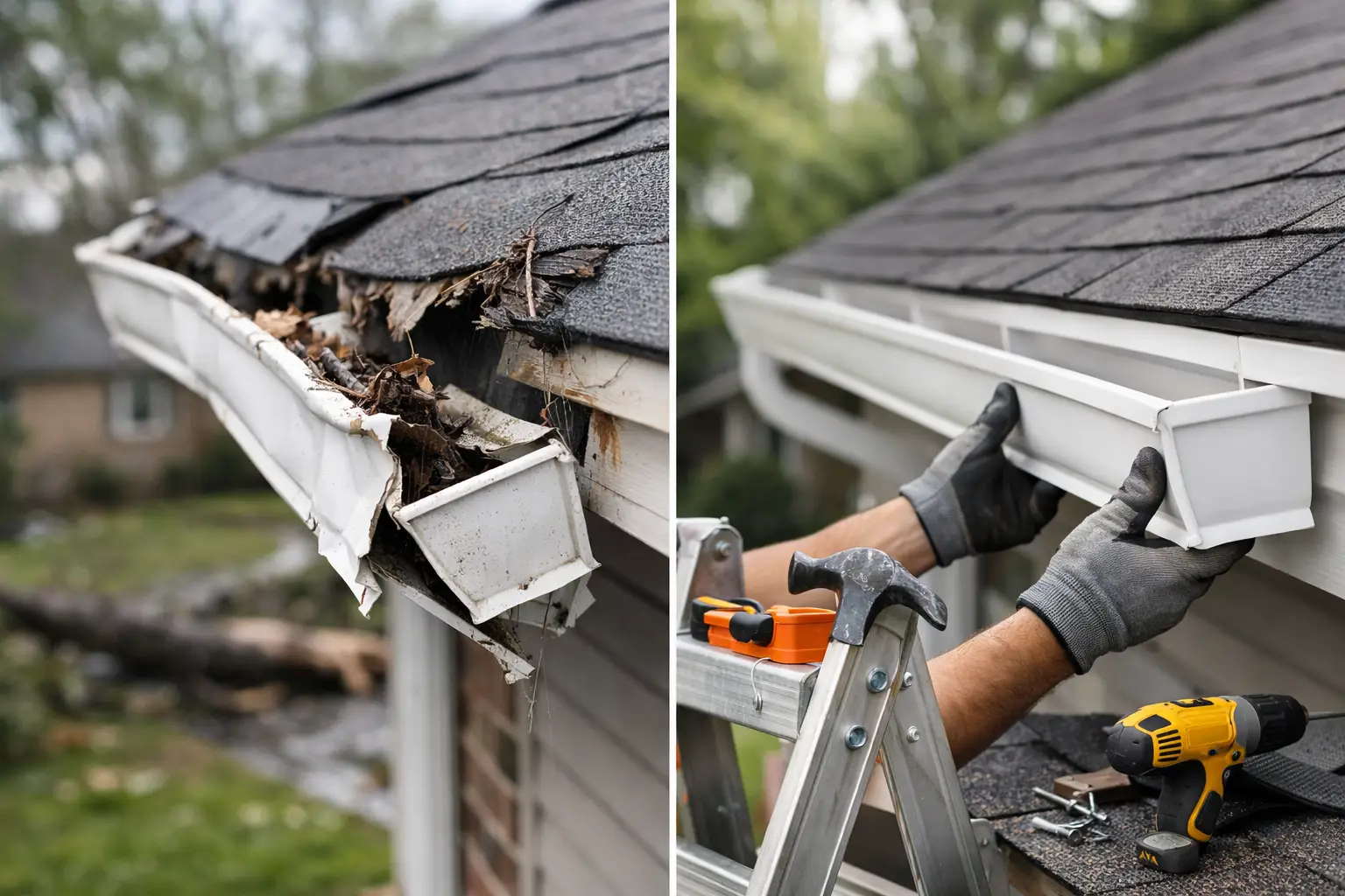 Storm Damaged Gutter Replacement Guide