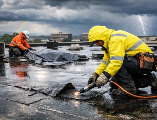 Commercial Flat Roof Storm Repairs