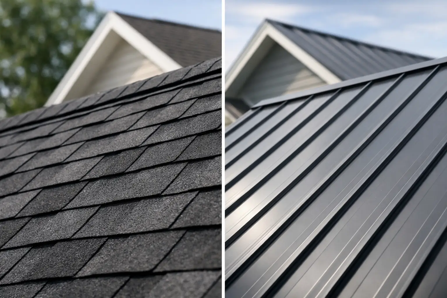 Asphalt Shingles Versus Metal Roofing Compared